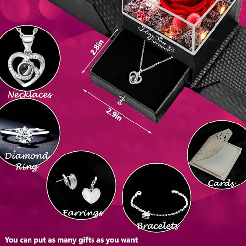 Juego de regalo de rosas para el día de San Valentín azul Logth 5