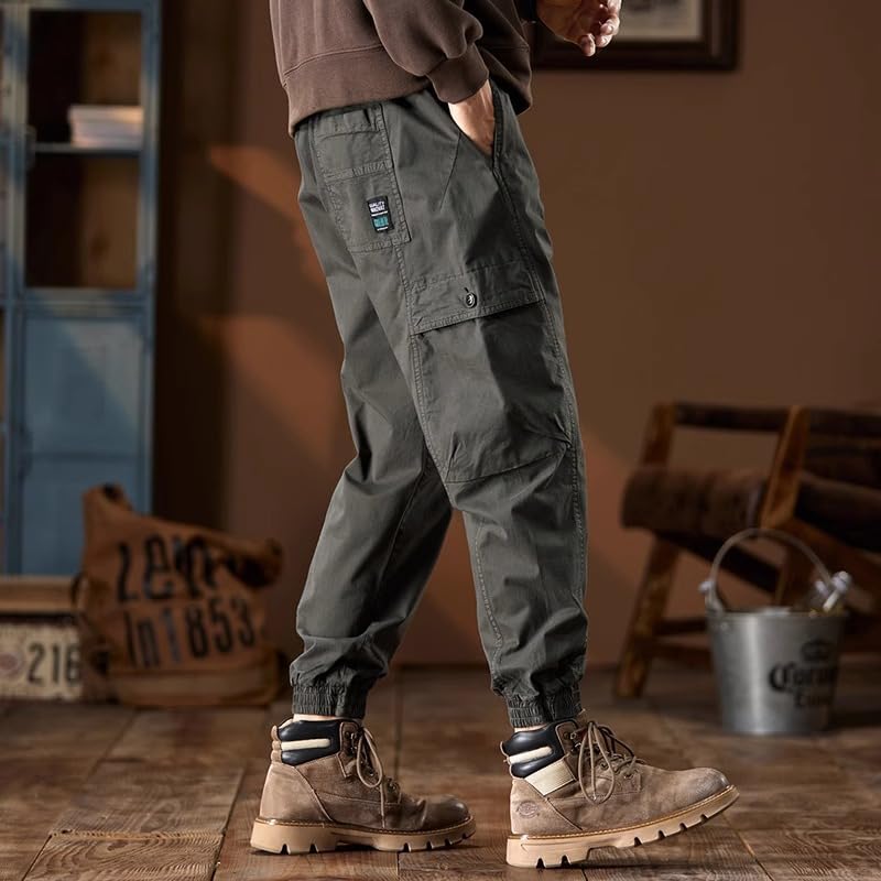 Men's Work Pants, Spring and Autumn, American Style Loose Casual Pants, Harem Long Pants4