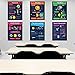 Solar System Poster Science Posters The Sun Moon Earth Earth Season Solar System Space Equipment Poster for Middle School and High School Classroom Decorations or Homeschool Supplies