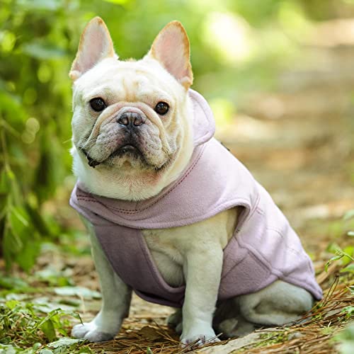 VIVAGLORY Softpad Wintermantel Hund, Hundemantel Fleecemantel Hund, Fleecejacke mit Bauchschutz, Fleece Reflektierend Verstellbar Softshell, M, Rosa