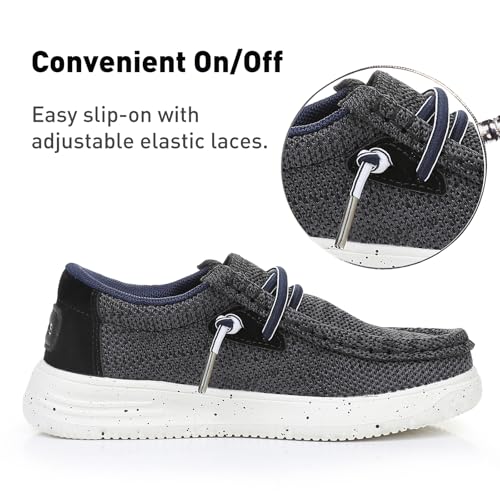 Ahannie Boys Girls Loafers Toddler Kids Slip On Casual Mesh Shoes(Toddler/Little Kid/Big Kid)3