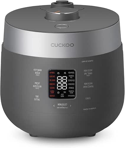 CUCKOO Twin Pressure Rice Cooker 10-Cup Uncooked / 20-Cup Cooked