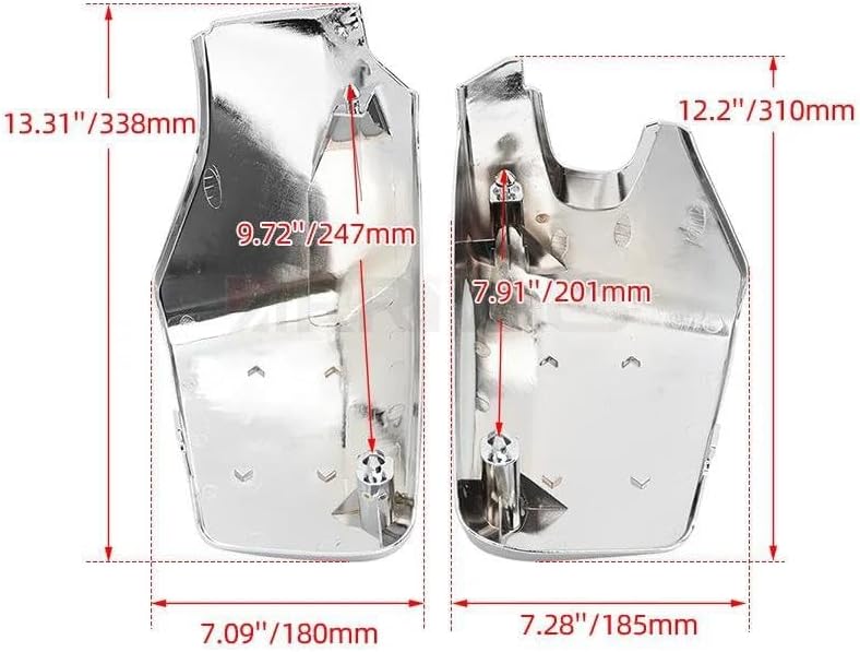 バイク用フェアリングサイドカバー に適合する シャドウ ACE VT400 VT750 2004-2013用 オートバイ フェアリン