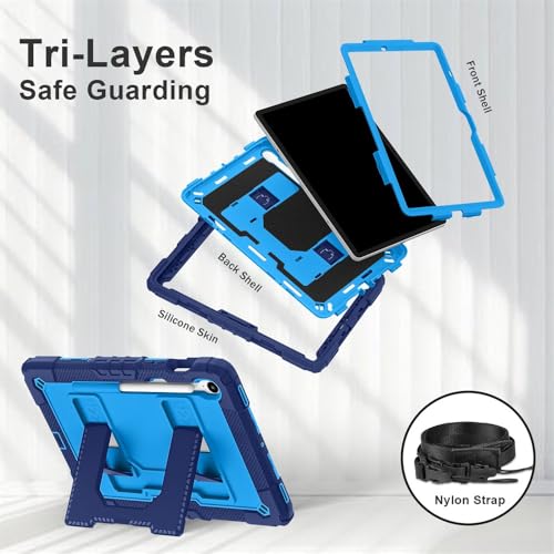 Coque Galaxy Tab S9 FE avec dragonne pour usage nomade