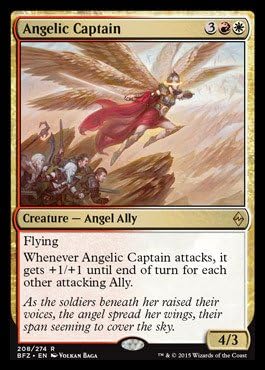 Magic The Gathering - Capitán angelical (208/274) - Battle for Zendikar - Foil