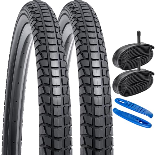 YUNSCM 2-PCS 26″ Bike Tires 26 x 1.95 (53-559) Compatible