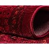 Unique Loom Tekke Collection Over-Dyed Saturated Traditional Torkaman Area Rug (7' 0 x 10' 0 Rectangular, Red/Black)