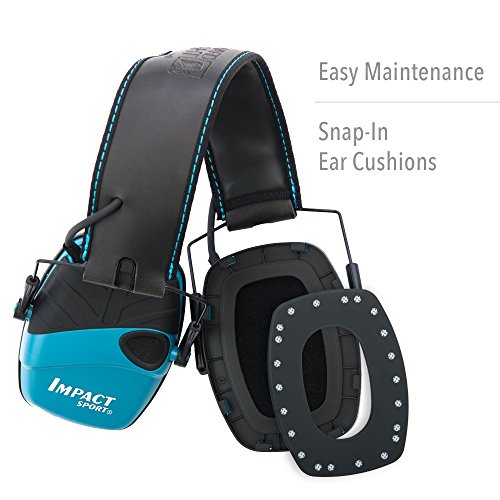 Image of Howard Leight by Honeywell Impact Sport Sound Amplification Electronic Shooting Earmuff, Teal