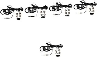 Obuyke 5 Pcs Fones De Ouvido Fones De Ouvido De Escritório Fone De Ouvido Com Fio Fones De Ouvido Com Fio Sobre A Orelha Fones De Ouvido Para Jogos Abs Fone De Ouvido Sobre A Orelha Fone