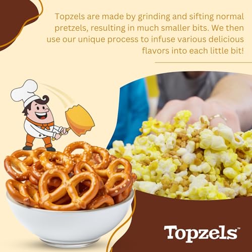Image of Ice Cream & Dessert Toppings By Topzels, Sweet Combo - Includes Two Flavors | 3.5 Oz (Pack of 2) | No Artificial Flavors, Colors or Preservatives, Crushed Pretzels, Adds Crunch & Bold Flavor