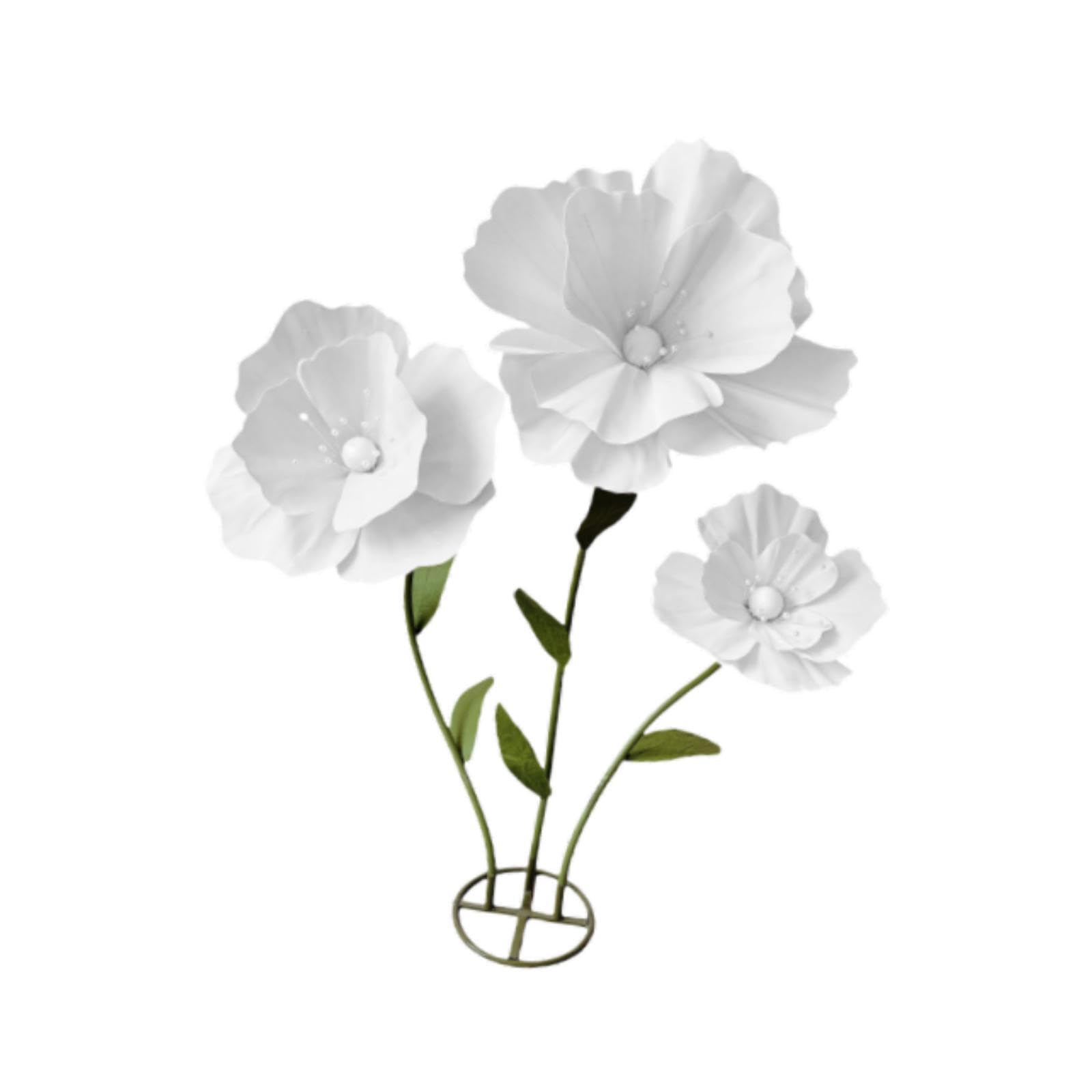 ALCXAZS Elegant Home Decor Party Background Wedding Stunning Floral Arrangements Creating Beautiful Ambiance At Any Special Event Huge Shop Window Display, White, Total Height 160cm