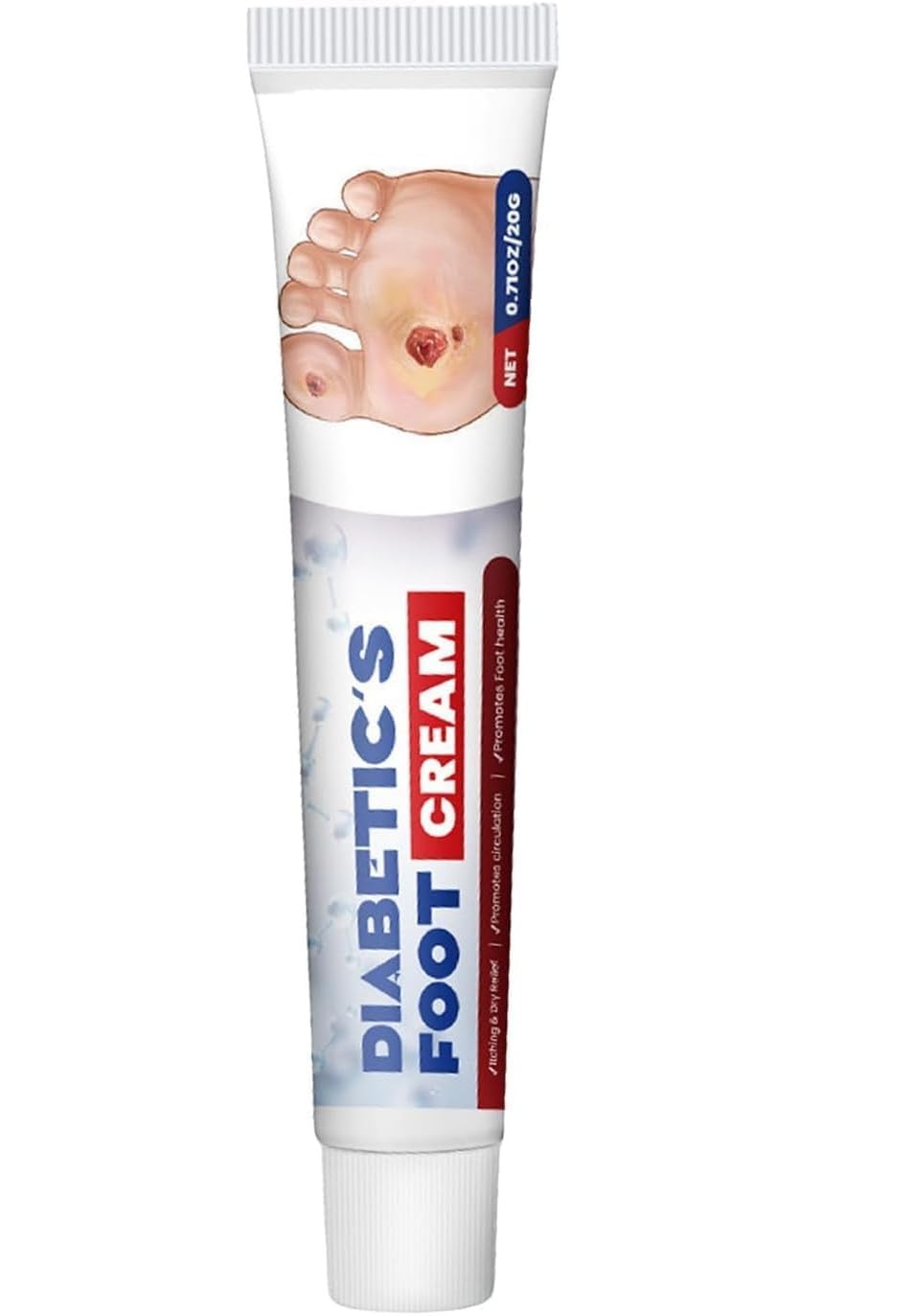 Diabetic Foot Care Cream 20g | Advanced Deep Moisturizing Foot Cream for Dry, Cracked, Rough & Sensitive Feet | Intensive Hydrating Formula | Fast-Absorbing Non-Greasy Foot Moisturizer | Daily Foot Care for Men & Women | Helps Maintain Soft, Smooth & Healthy-Looking Feet-image-35