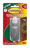 Command 17083G-AW Outdoor Graphite Designer Hook, Large, 4-Pack
