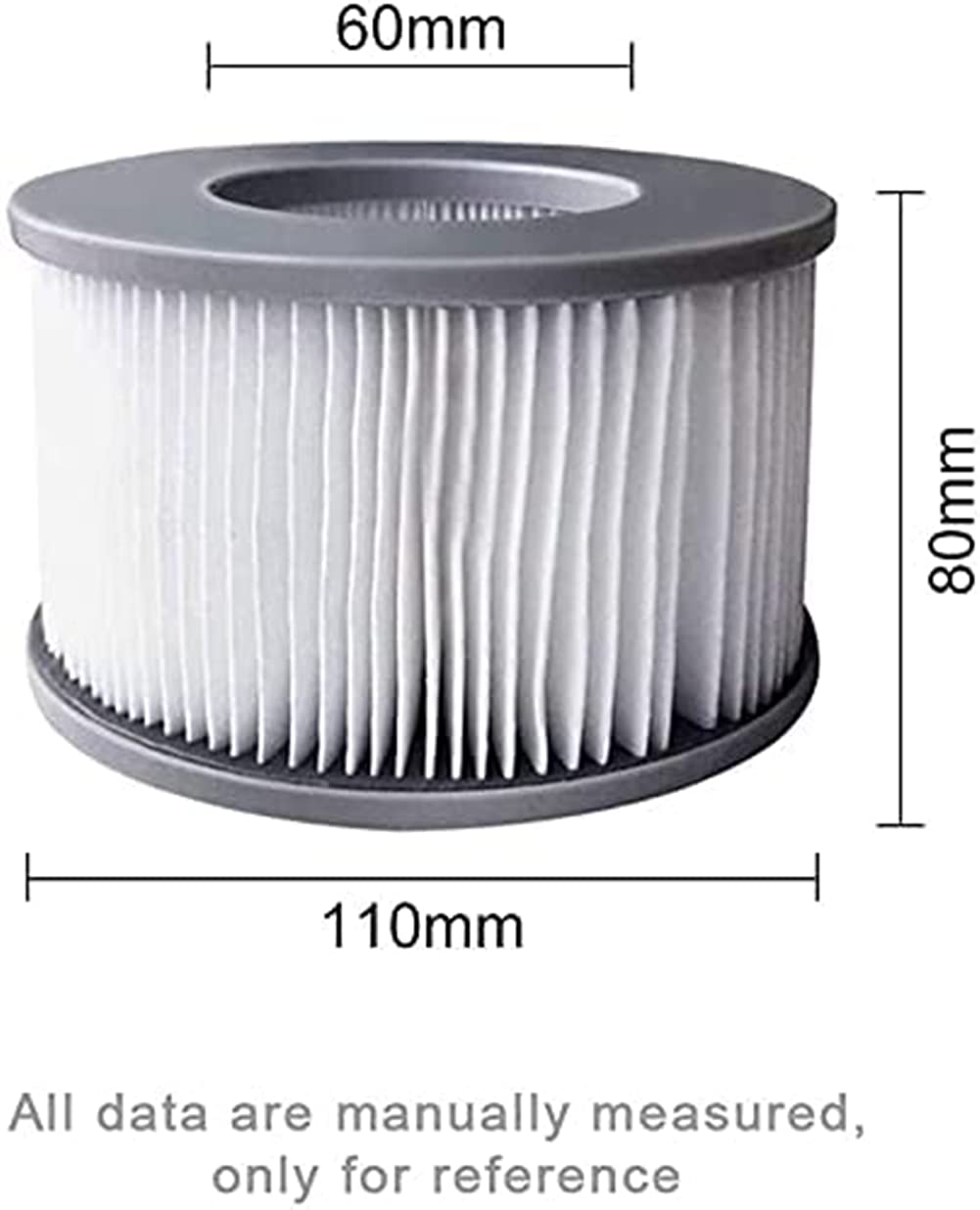 WuYan 6 Pack Hot Tub Filters for MSpa Inflatable Pools, Enhanced Version Filter Cartridge Pump Fit for MSPA all Current Hot Tubs - Image 3
