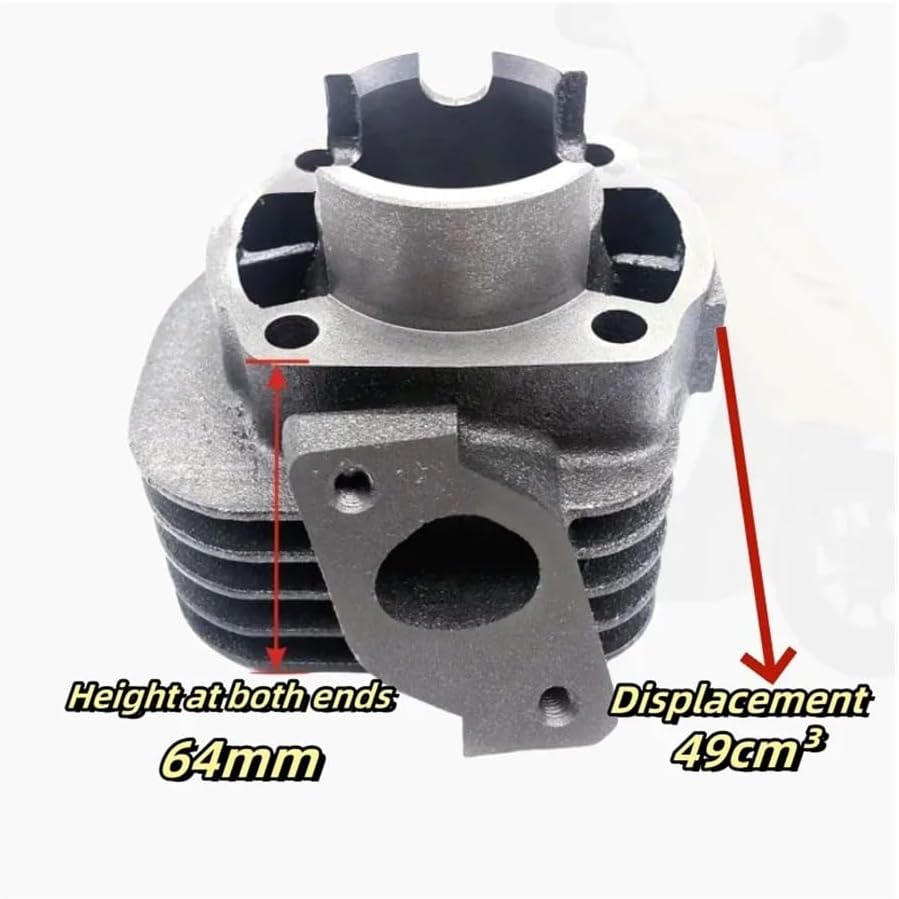 40mm オートバイシリンダーピストンリングガスケットトップエンドキット YMH JOG50 JOG 50 49cc 2ストローク