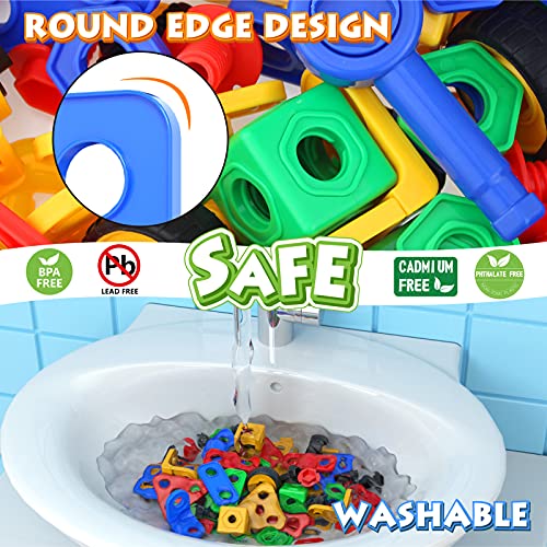 image for Jasonwell STEM Toys Building Blocks - 168 PCS Educational Construction