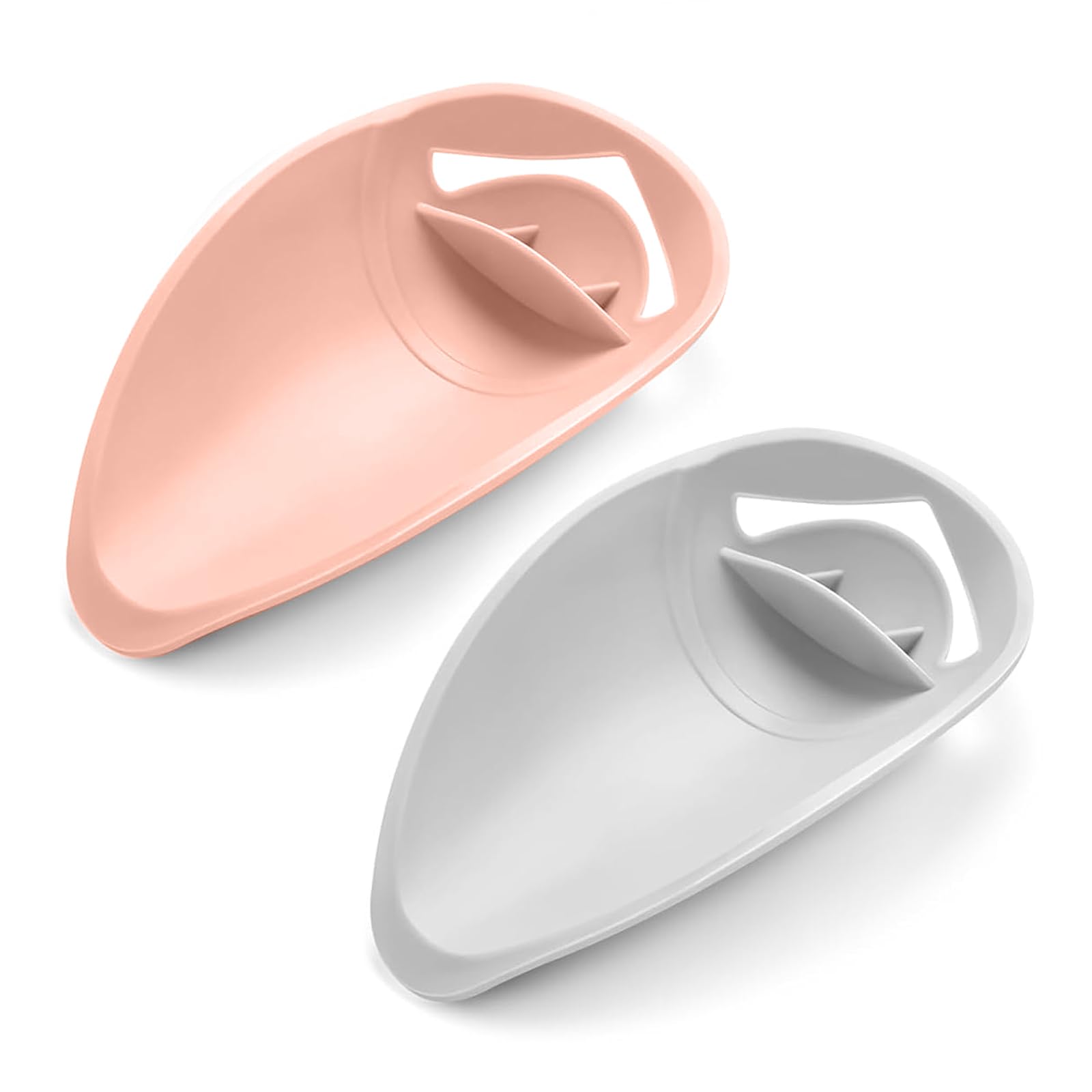 2 Pièces Prolongateur Robinet, Rallonges de Robinet en Silicone pour Enfants, pour Cuisine, Salle de Bain, Lavage a la Main (Rose, Gris)