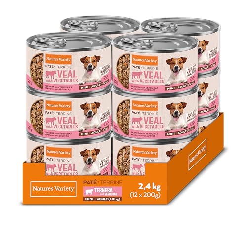 Nature's Variety - Paté para Perros Adultos Mini con Ternera 12 x 200g