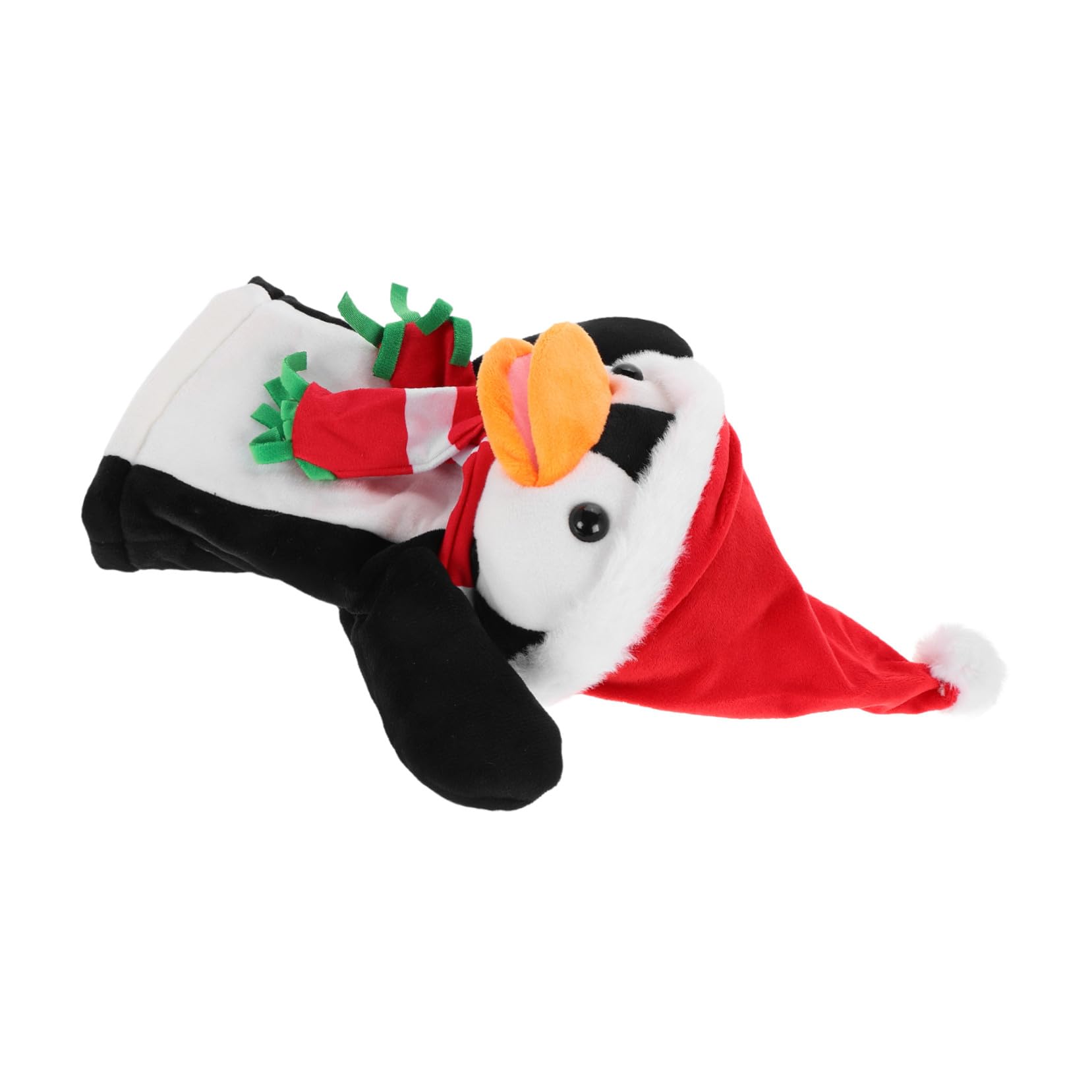 FRCOLOR 4 Piezas Marioneta de Mano Pingüino de Peluche para Muñeco Animal Festivo Interactivo para Familiares y Cuentos Navideños
