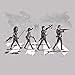 The Walking Dead Daryl Rick Michonne Zombie Apocalypse T Shirt (X-Large) Silver