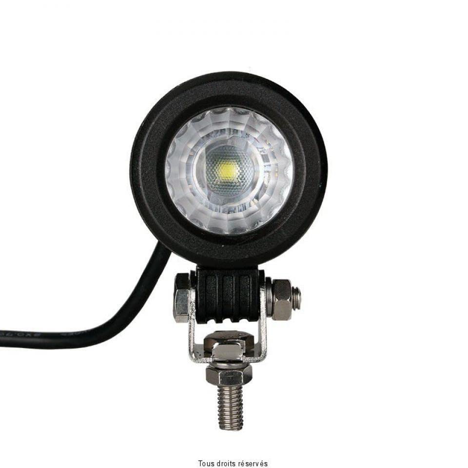 Sifam Phare additionnel projecteur rond une LED 12V 10W 900 lumens Optique compatible avec moto