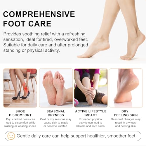 Frankincense Oil Foot Cream, Support Soreness and Stiffness in Tired Feet & Body - Foot Sole, Achilles, Ankle, Neck & Shoulders, Hydration & Repair for Dry, Cracked Heels, Feet & Skin - 5.29 Fl Oz - Image 5