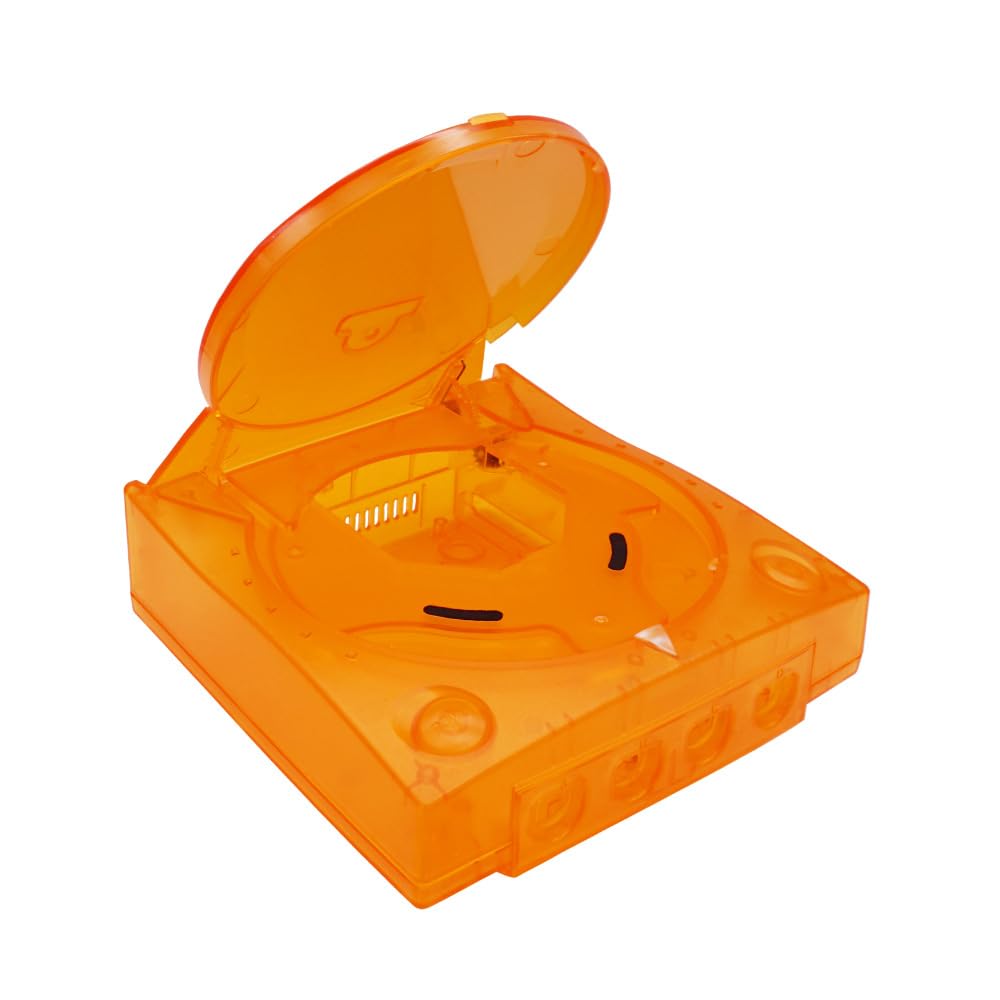 Hzxkqmil Replacement Shell for SEGA Dreamcast DC Retro Video Game Console, Translucent Plastic Housing Case Accessories for Dreamcast DC, Transparent Orange - Sega Dreamcast - Very Good - Used Accessory