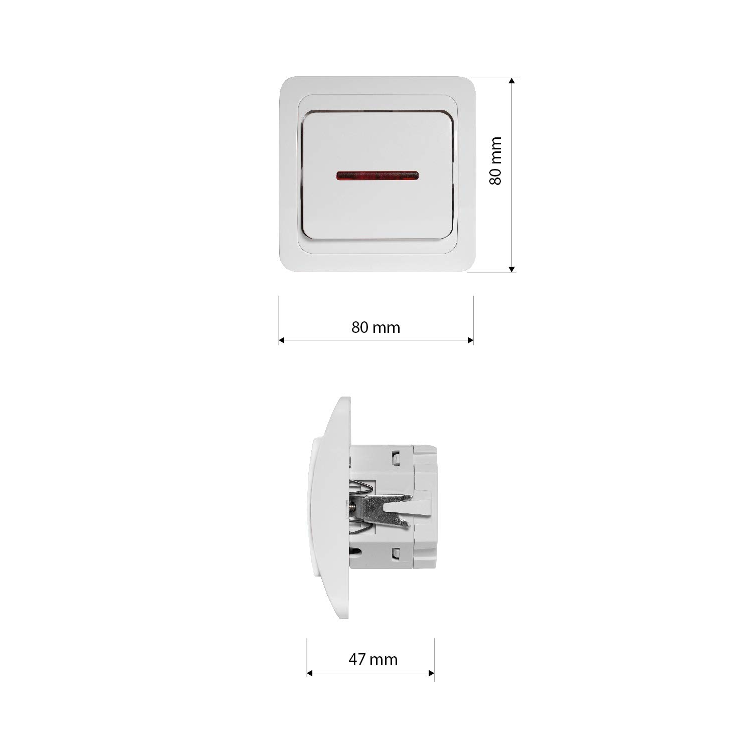 Variateur LED pour commande infrarouge par télécommande TV ou bouton poussoir - Blanc