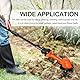 Akku Bodenhacke, 21V Gartenfräse Elektrisch mit 2 Akkus 3000mAh und 1,3M Handgriff Gartenhacke Garten Geräte mit 4 Metallmesser 10cm Arbeitsbreite 10cm Arbeitstiefe 235 U/min Drehzahl