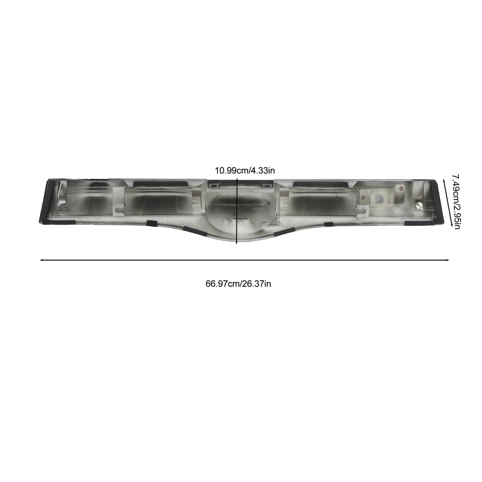 Ozdoba Klamki Tylnej Klapy, Uchwyt Podnośnika Tylnej Klapy 7680147030C0 Stabilne Podparcie Wysoka trwałość dla Prius 2004-2009 (BLACK)