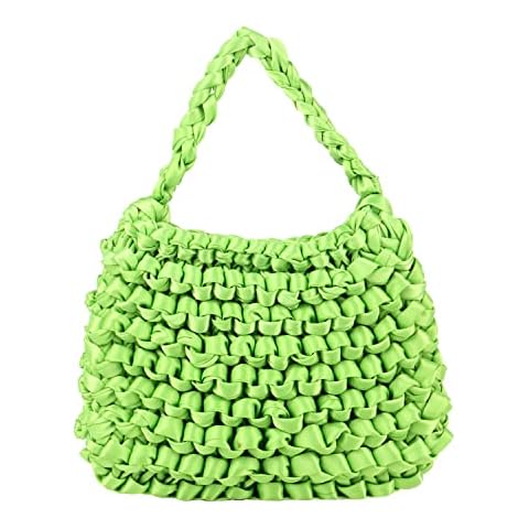 Fecialy Woven Bags for Women Beach Shoulder Bag Purse Woven Clutch Tote Handbags for Women Cover