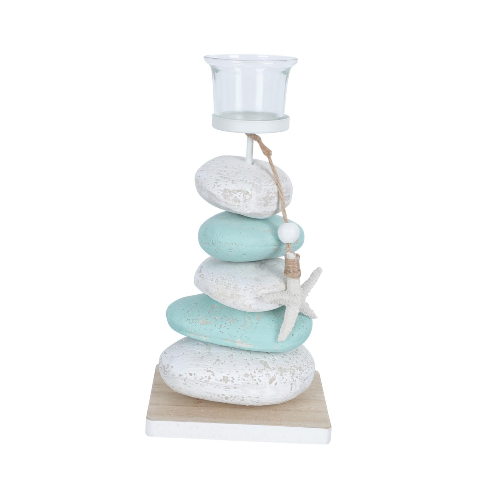 Candelabro de Mesa de Piedra Celebracion Verano Estilo Mediterráneo