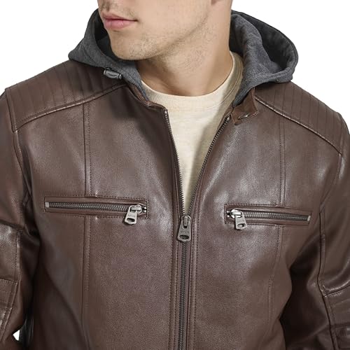 Image of Levi's Men's Faux Leather Racer Jacket