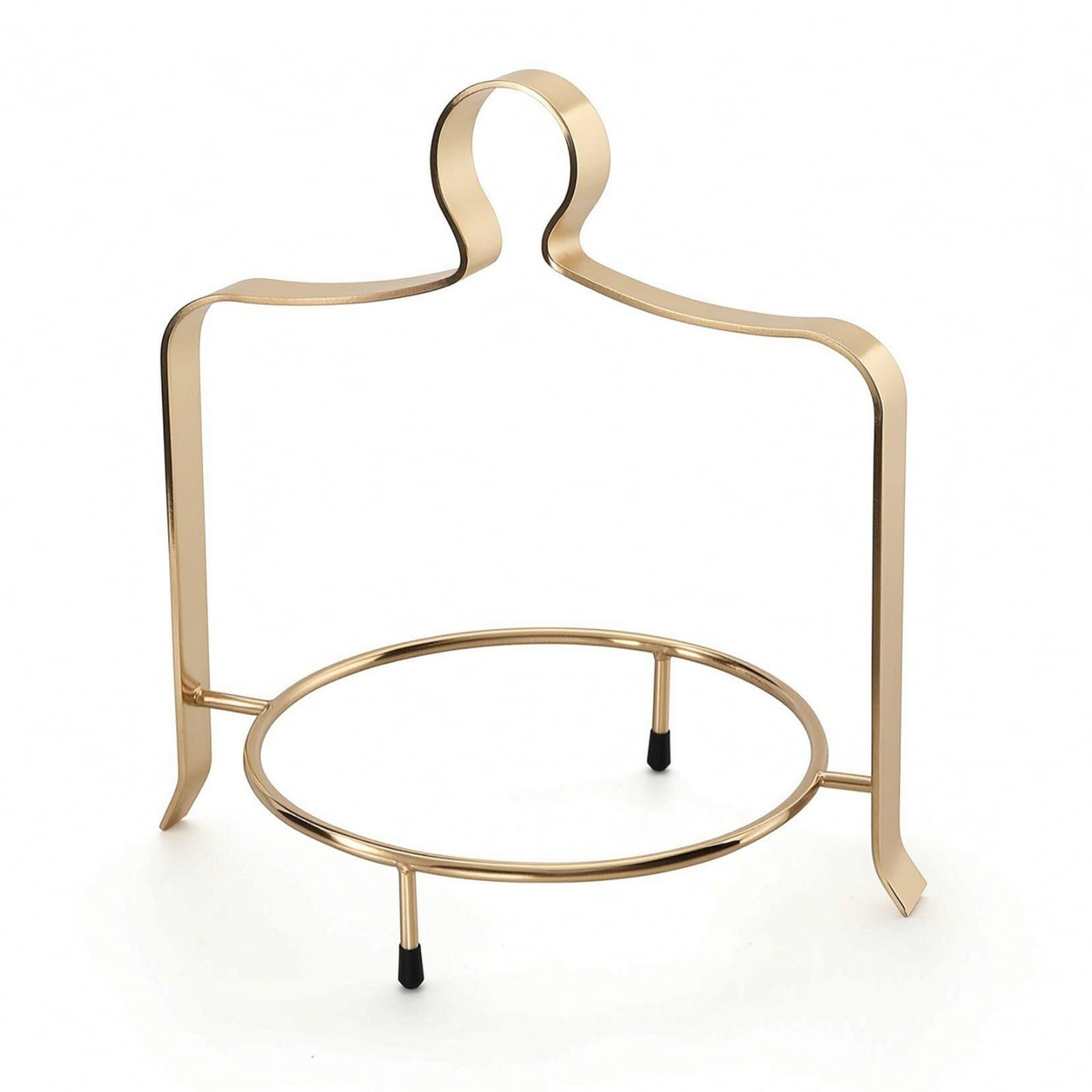 Gralara Présentoir à Dessert Plateau Support , Or , 1 Niveau, Support En Acier Inoxydable