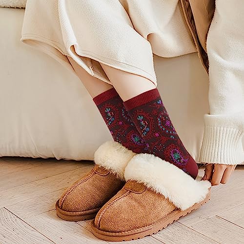 Image of Chalier Womens Funny Socks Cozy Cute Printed Patterned Fun Socks Novelty Cat Dog Socks for Women