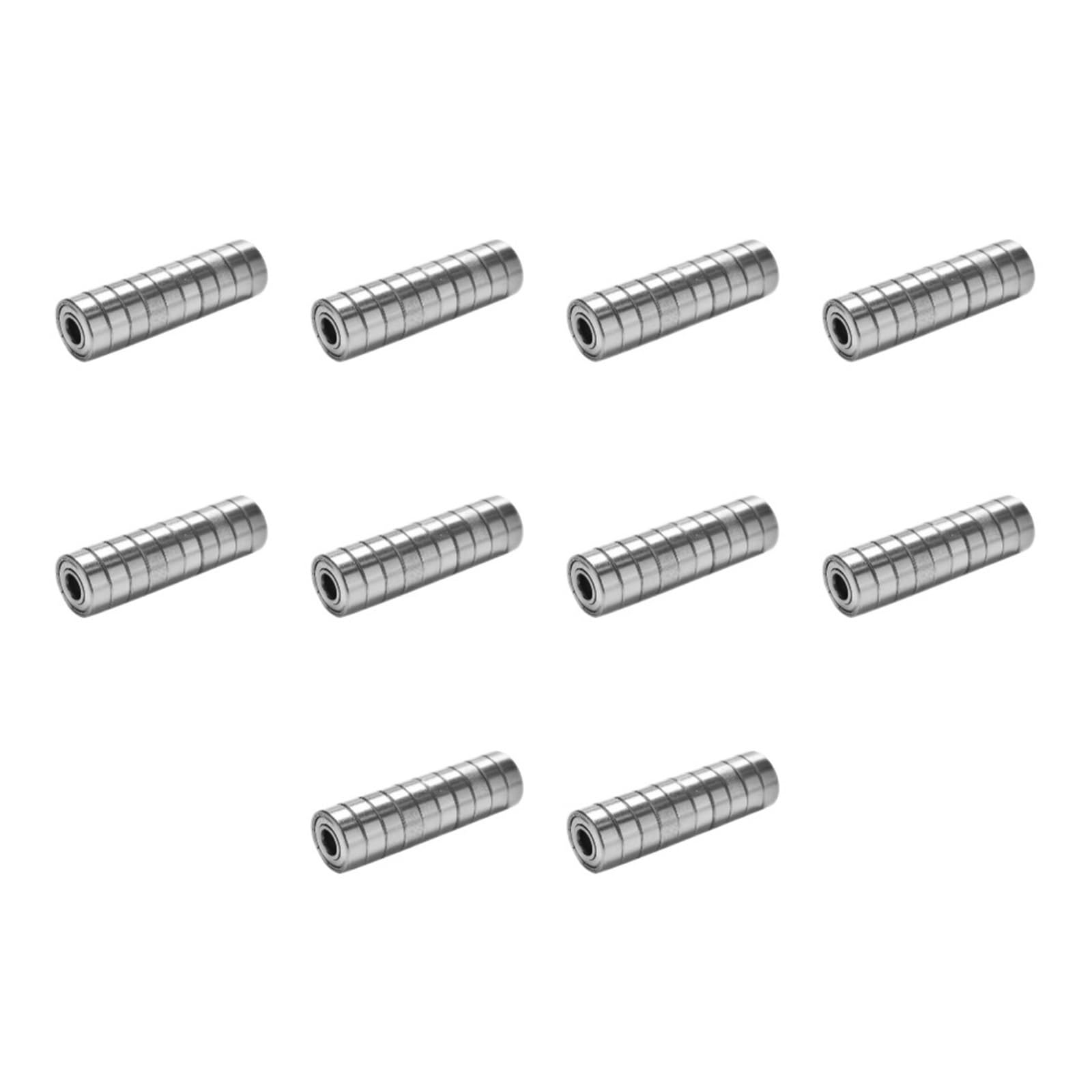 50/100 pièces 608ZZ roulement à billes gorge profonde Double bouclier roulements une rangée 8x22x7mm for planches roulettes patins roues alignées Scooters(100Pcs 608zz)