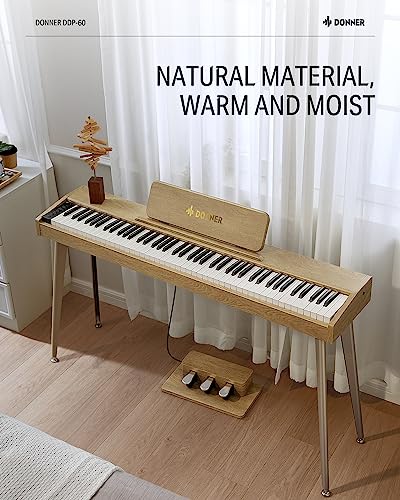 Piano numérique Donner 88 touches, semi-lestées, 2x15W haut-parleurs, 128 voix, 83 rythmes, 4 effets de réverbération, DDP-60 incluant 3 pédales, alimentation et support. - Les Beatles, Paul McCartney, John Lennon, RIngo Starr, George Harrison Piano numérique Donner 88 touches, semi-lestées, 2x15W haut-parleurs, 128 voix, 83 rythmes, 4 effets de réverbération, DDP-60 incluant 3 pédales, alimentation et support. – Image 8