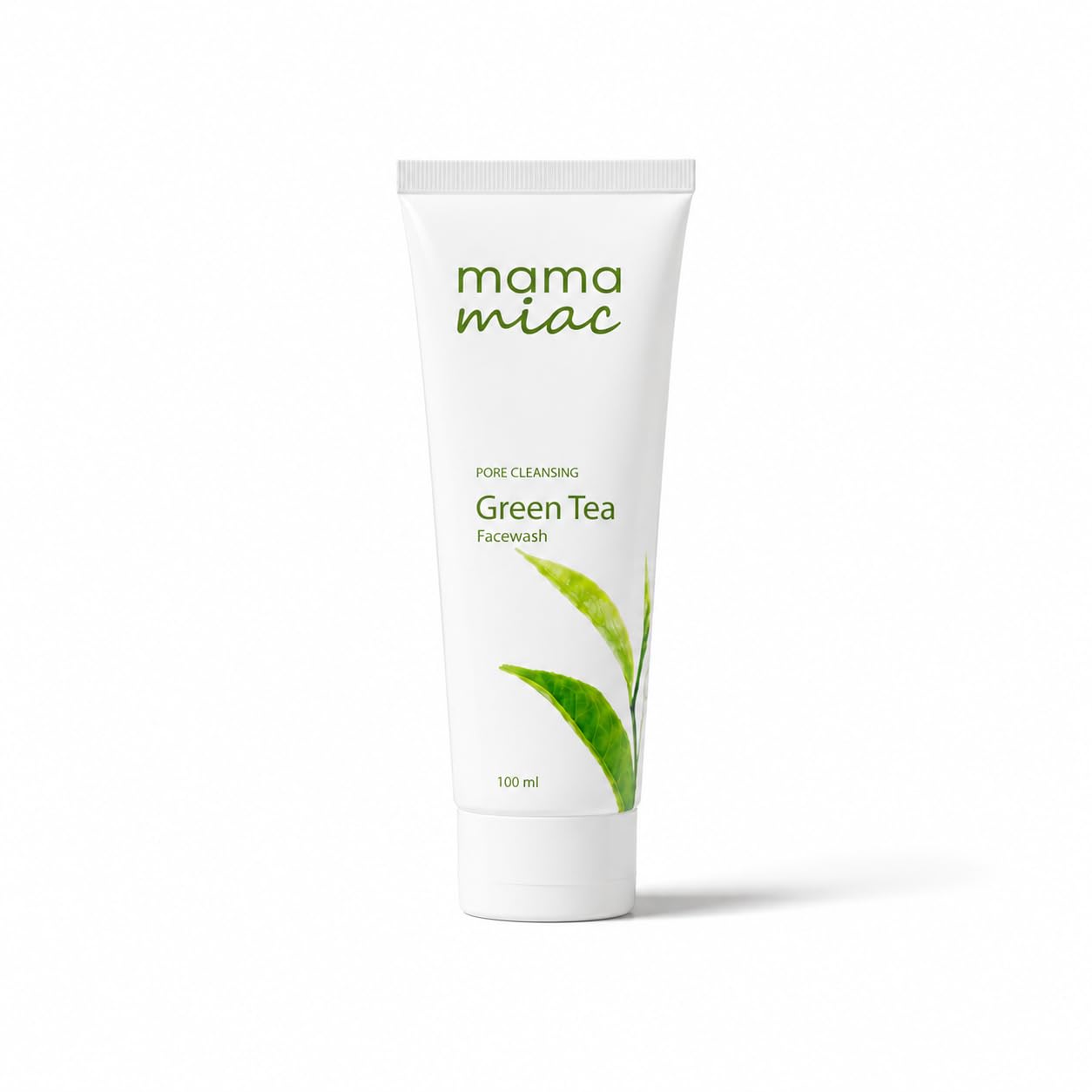 MAMAMIAC Green Tea Deep Cleansing Face Wash - 100ml | For Bright & Clear Skin, Oil Control, Hydrating Cleanser