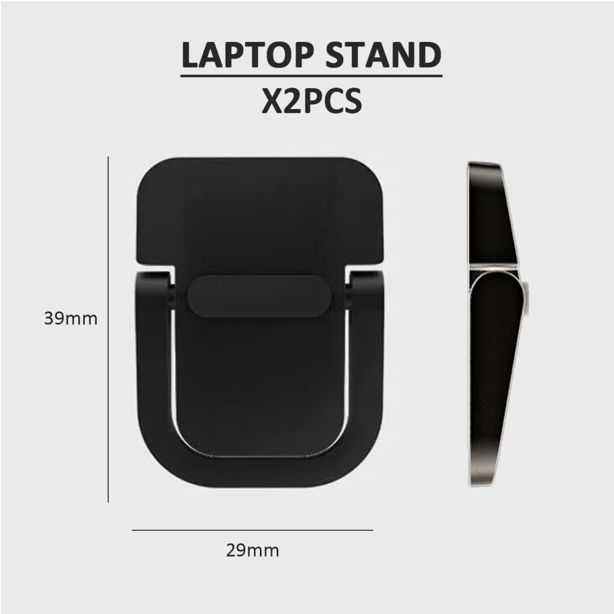 Supporto Per Laptop Invisibile Pieghevole In Alluminio – Riser Regolabile A 2 Angoli, Dissipa Il Calore, Altezza 8 Cm, Per Postura Corretta