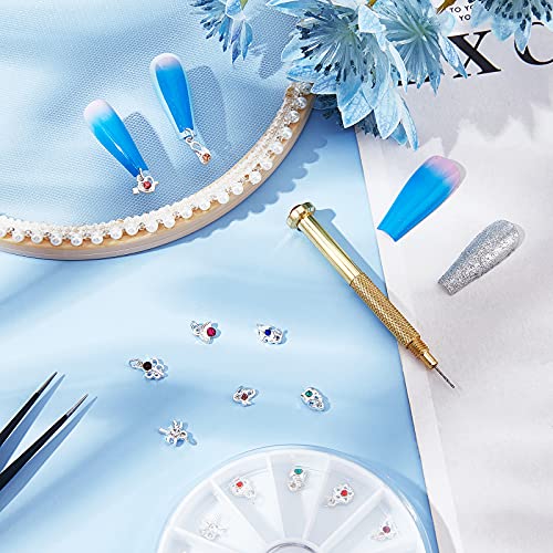 Set de 24 accesorios colgantes para arte de uñas con herramienta miniatura 5