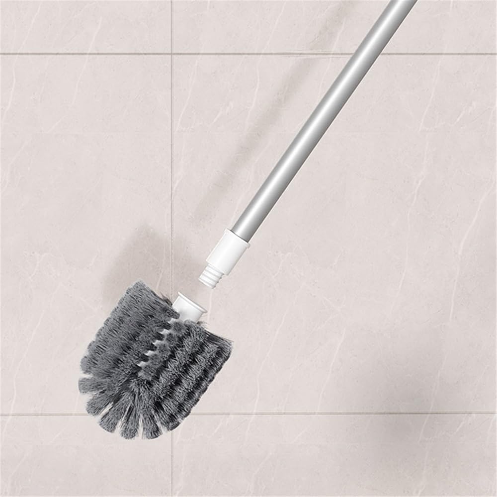 escobilla de baño Cepillo de Inodoro doméstico Pared con Mango Largo y Base Mango Largo