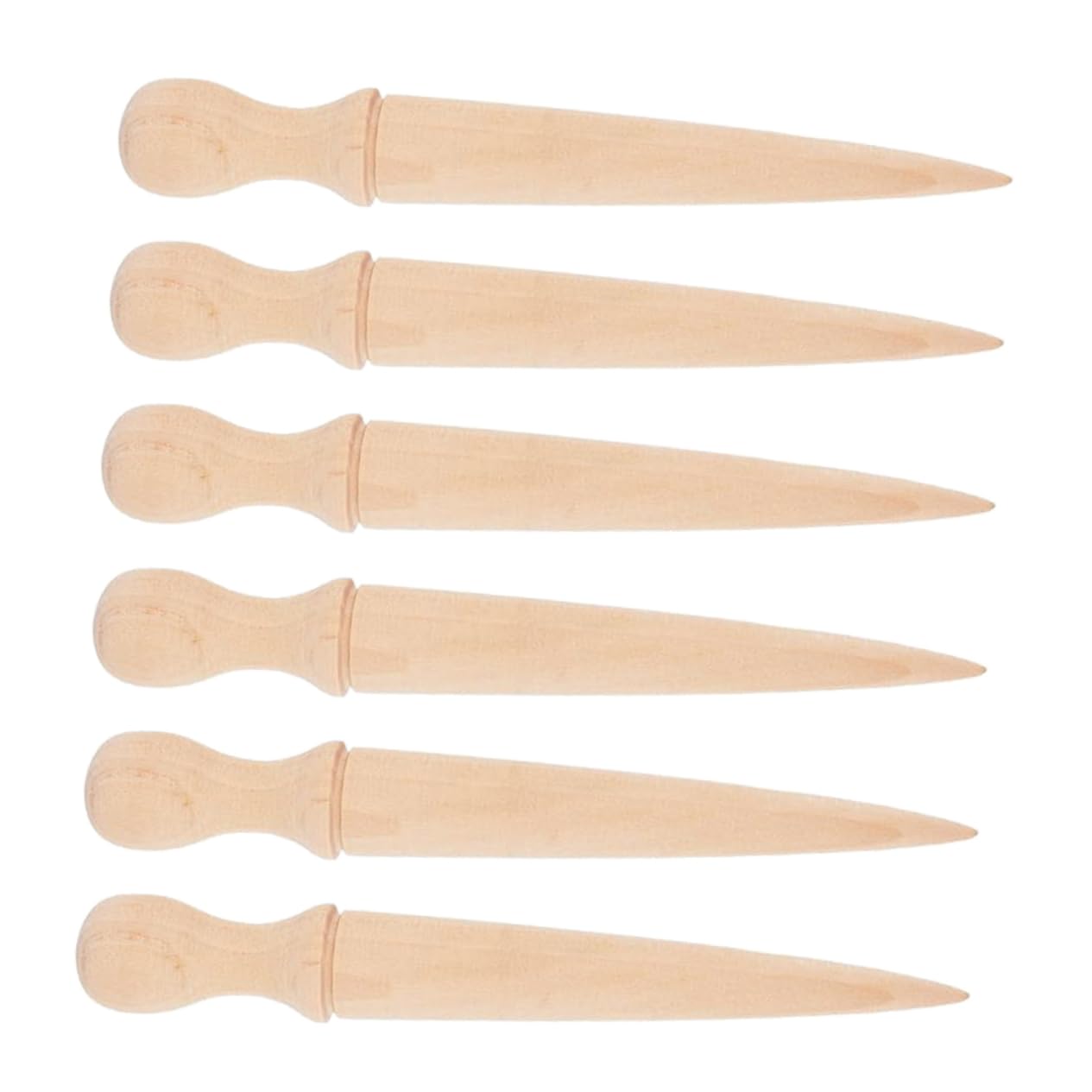 Abaodam 6pièces Outil de Jardin Lot de Pelles à Planter avec Manche Bois Outil de Jardinage Manuel pour Ameublir la Terre Semoir
