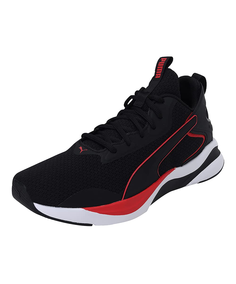 Puma Mens SOFTRIDE RIFT TECH Black-High Risk Red Running Shoe-6 Kids UK (19373701) (B08144BPT4) Amazon Price History, Amazon Price Tracker