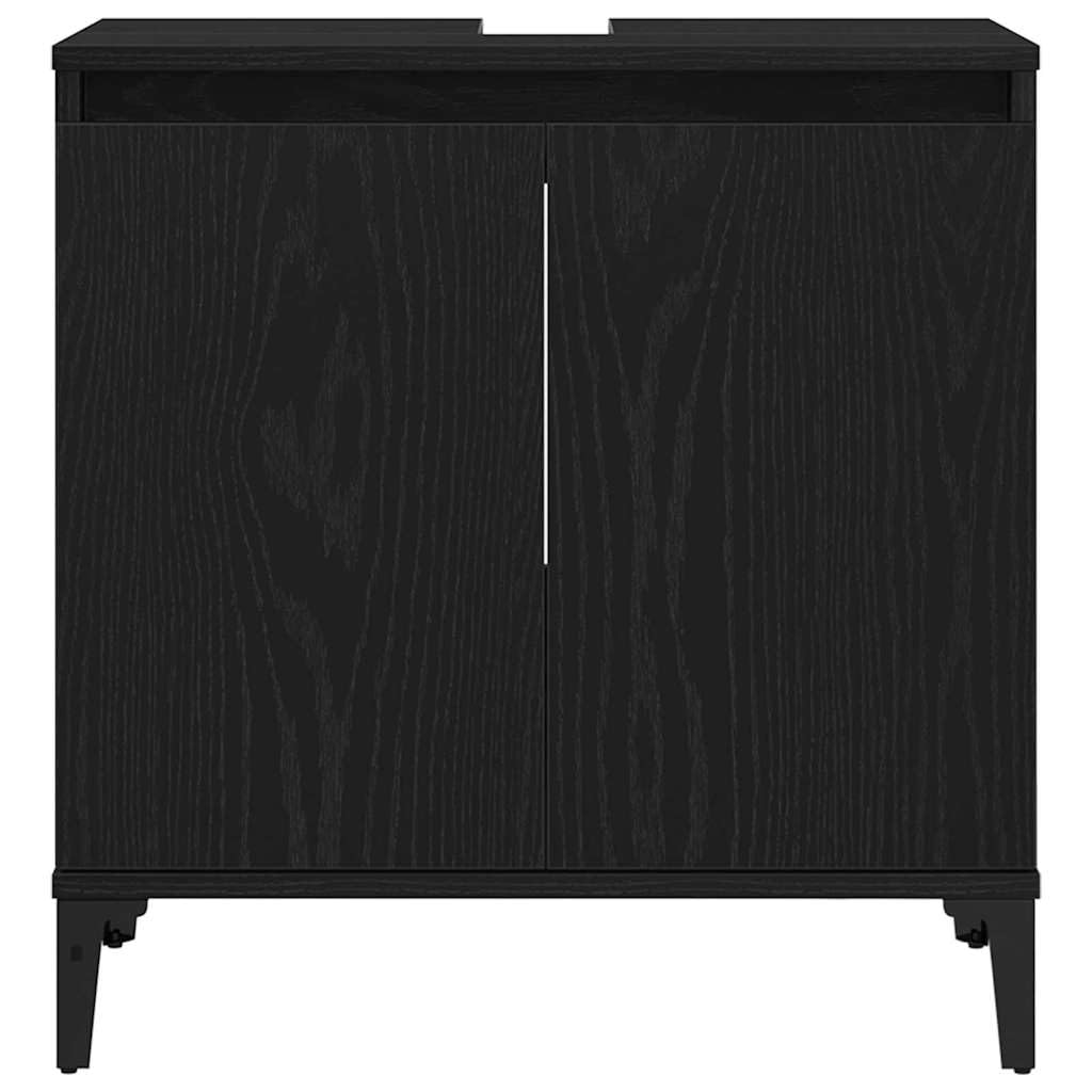 Mobile Lavabo Bagno Rovere Nero 58 x 33 x 60 cm