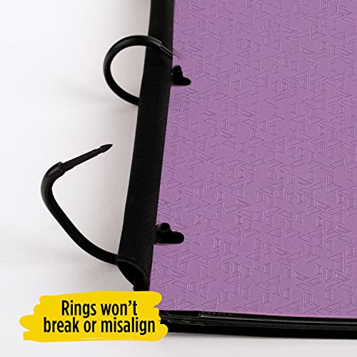 Five Star Flex Refillable Notebook + Study App, College Ruled Paper, 1 Inch Techlock Rings, Pockets, Tabs And Dividers, 200 Sheet Capacity, Purple (29328Ab6) #TOP4