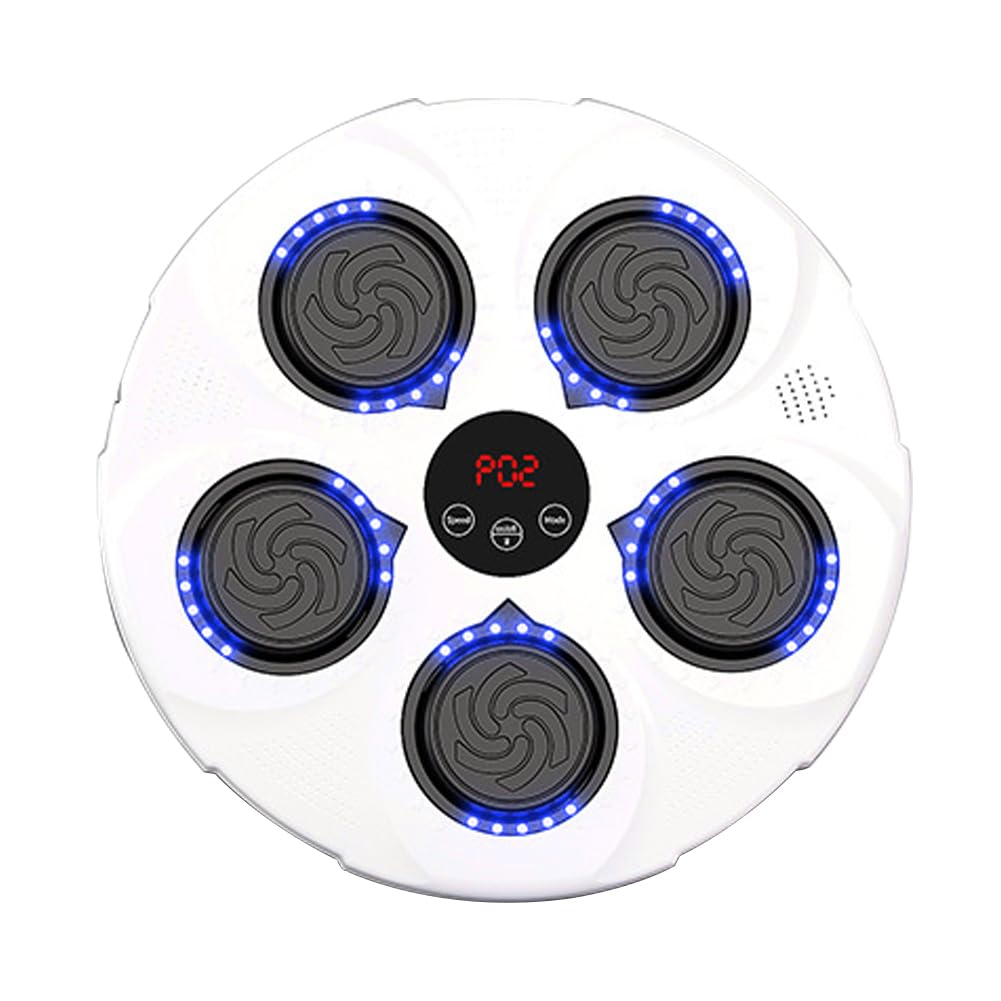 Máquina De Boxeo Musical, Máquina De Boxeo Musical Inteligente, Equipo De Entrenamiento De Objetivo De Pared Electrónico con Música, Entrenador De Boxeo Electrónico con Música Led Bluetooth (c