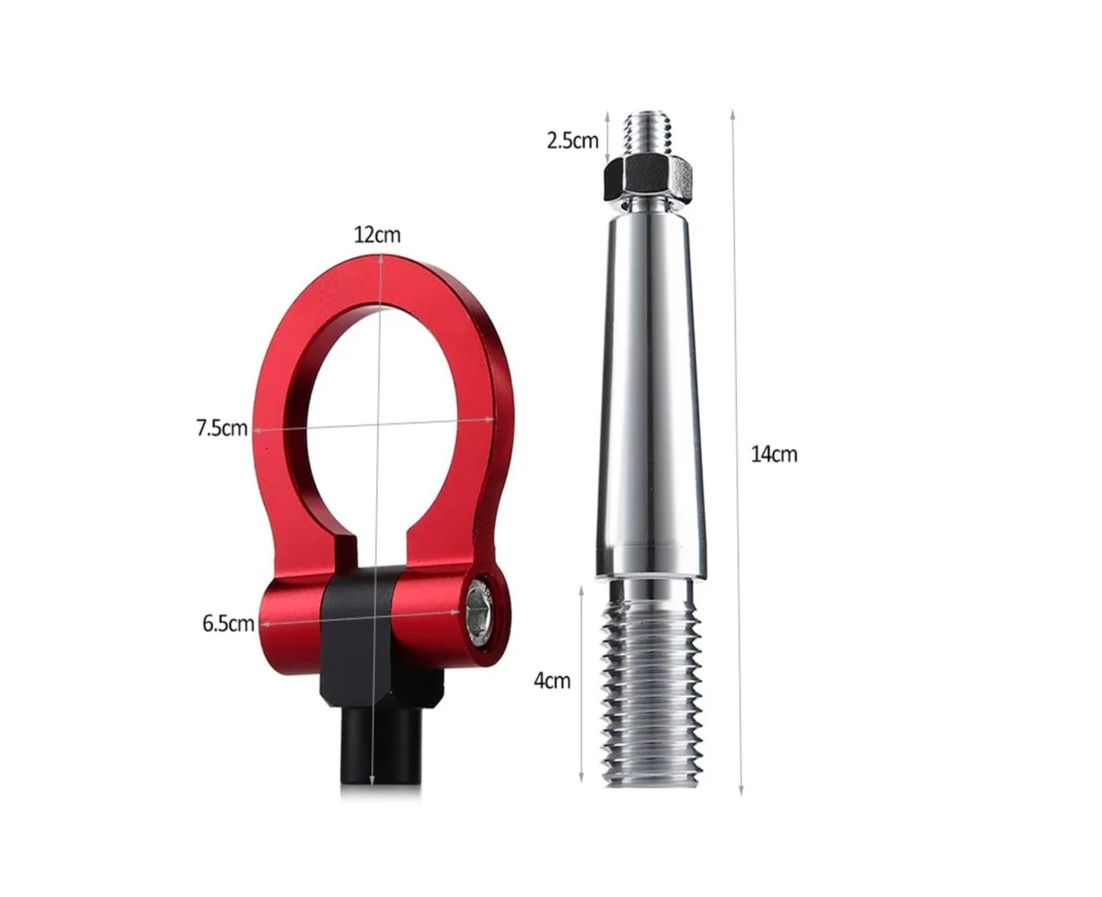 Gancho de Remolque Plegable con Tornillo en el Parachoques Delantero y Trasero for 350Z 370Z GTR(XH-6197-SL)
