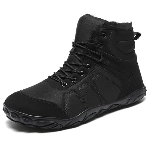 MIFAWA Barfußschuhe Winterstiefel Herren Damen Schneestiefel Herren Damen Winterstiefel Warm Gefüttert Barfußstiefel für Wasserdicht Outdoor Anti-Rutsch Bequem Leicht Schwarz1 43EU MIFAWA Barfußschuhe Winterstiefel Herren Damen Schneestiefel Herren Damen Winterstiefel Warm Gefüttert Barfußstiefel für Wasserdicht Outdoor Anti-Rutsch Bequem Leicht Schwarz1 43EU