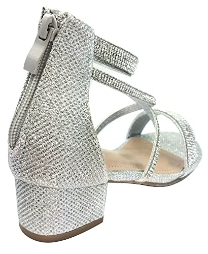 Lucky Top Girls Dress Sandal Low Heel Ankle Strap4