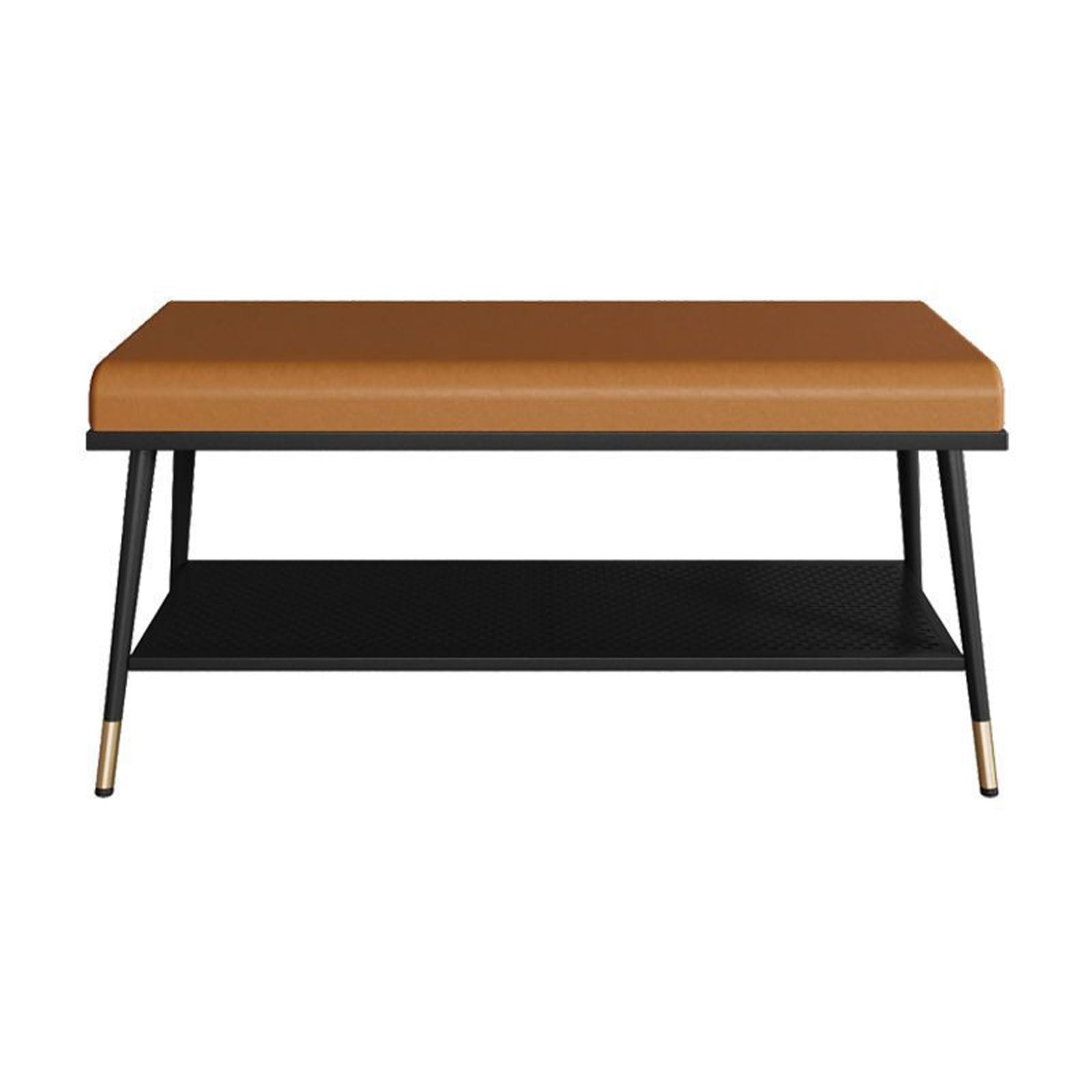 LWJSOCP Entryway Bench with Shoe Storage and Comfortable Seats Metal Shoe Rack for Hallway Cloakroom and Living Room Decor